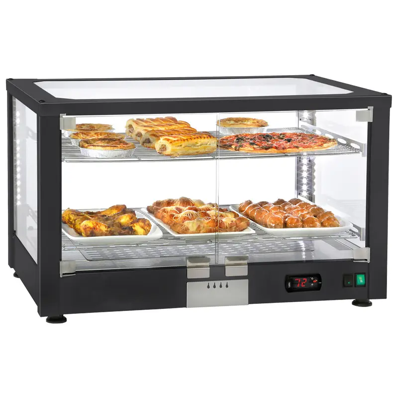 Mastro Warme-Theke mit 2 Ebenen und Flügeltüren, +20°/+90°C