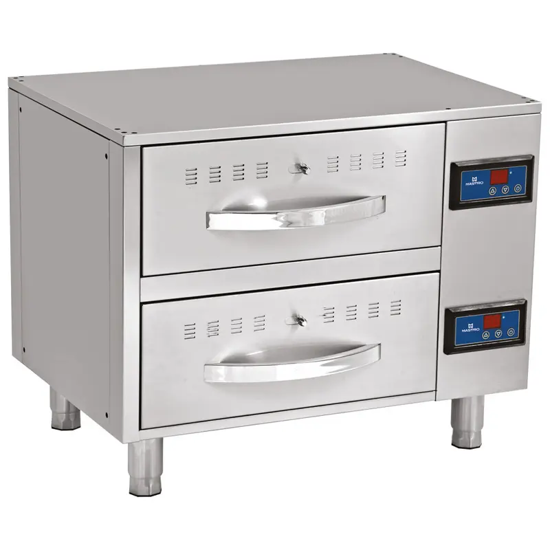 Mastro Warmhalteschublade, 2 Schubladen je GN 1/1
