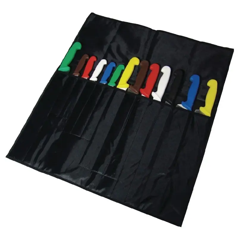 Messertasche, Rolltasche für 13 Messer, Nylon, verstärktes Rückenteil