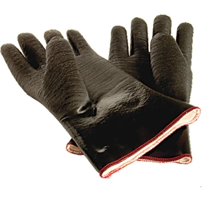 Neopren-Ofenhandschuhe, ölresistent, fünf Finger, hitzebeständig bis 300 °C
