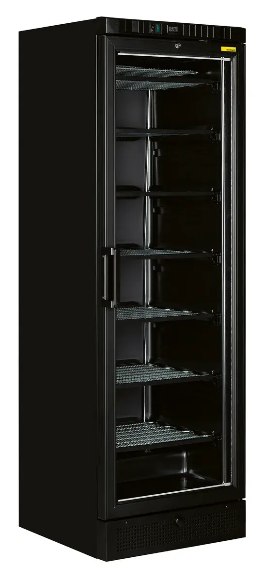 Nordcap Glastürtiefkühlschrank TK 385 G BLACK