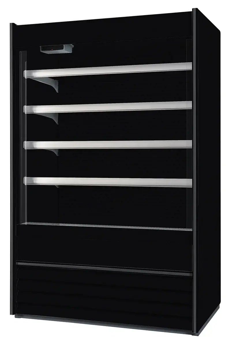 Nordcap Wandkühlregal ALASKA 100 SLIM ENERGY BLACK