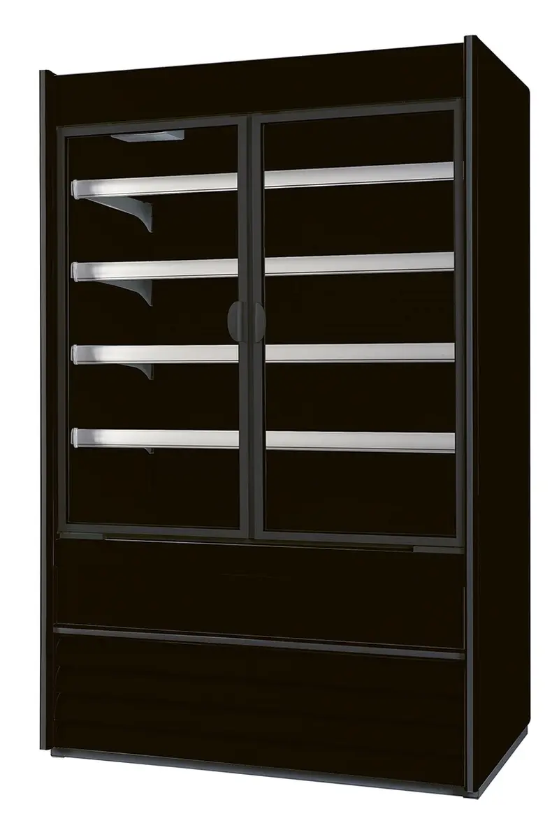 Nordcap Wandkühlregal ALASKA 100 SLIM ENERGY DR BLACK