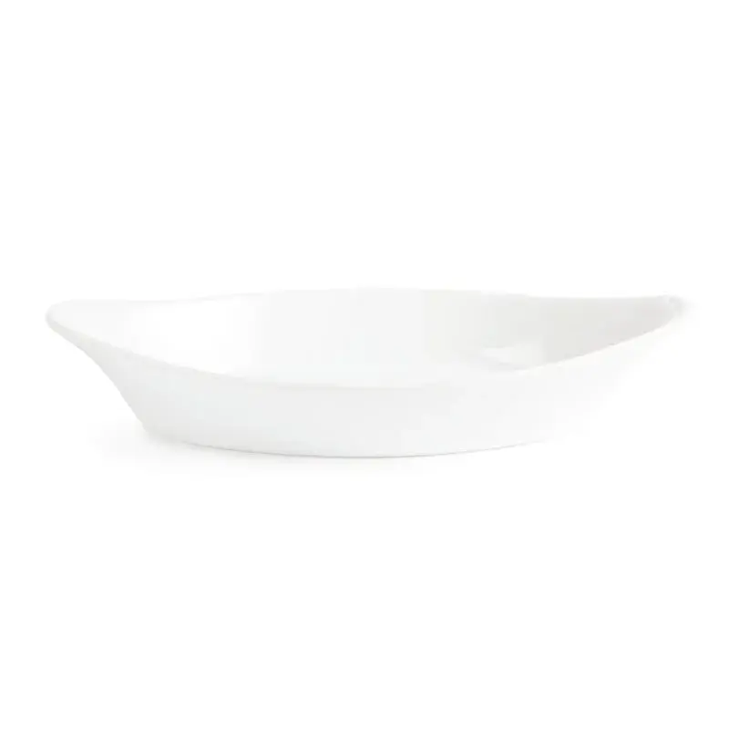 Olympia Whiteware ovale Gratinschalen weiß 253 x 140 mm - 6 Stk.