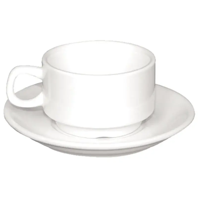 Olympia Whiteware stapelbare Espressotassen 8,5cl - 12 Stk.