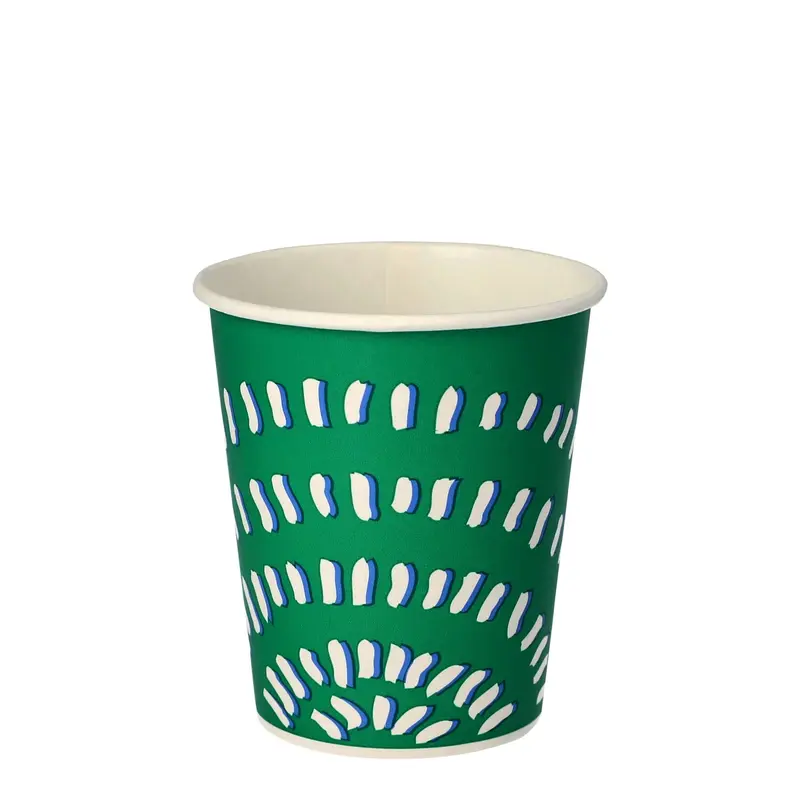 Papstar 100 Trinkbecher für Kaltgetränke, Pappe 0,2 l Ø 8 cm x H