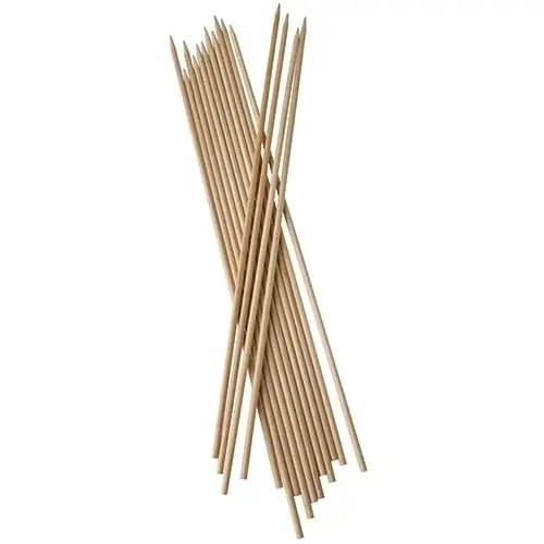 Papstar 200 Schaschlikspieße, Holz pure Ø 5 mm x H