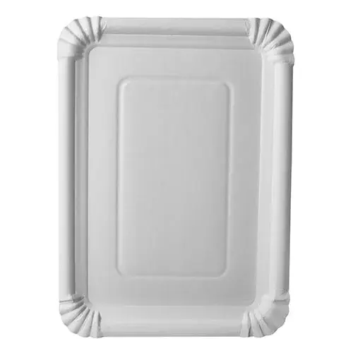 Papstar 250 Teller, Pappe pure eckig 21,5 cm x 29 cm weiss