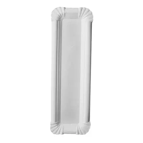 Papstar 250 Teller, Pappe pure eckig 6,5 cm x 22 cm weiss