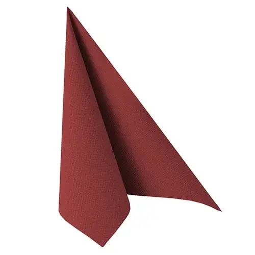 Papstar 50 Servietten ROYAL Collection 1/4-Falz 40 cm x 40 cm bordeaux