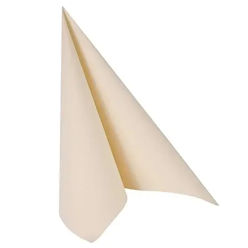 Papstar 50 Servietten ROYAL Collection 1/4-Falz 40 cm x 40 cm champagner