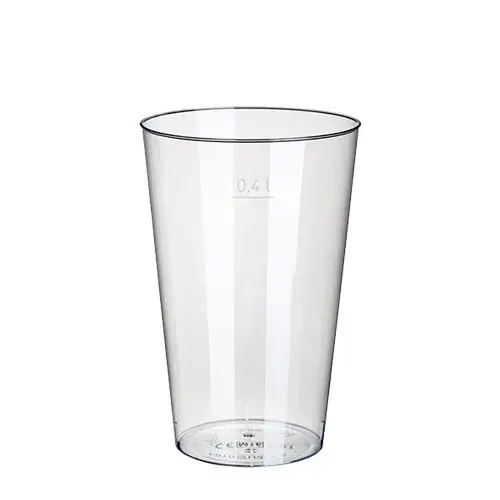Papstar 50 Trinkbecher, PS 0,4 l Ø 9 cm x H