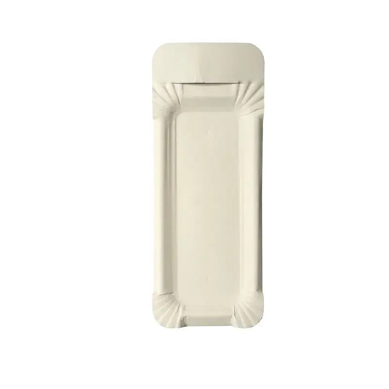 Papstar Papp-Teller, eckig, 8x21 cm, weiß - 250 Stk