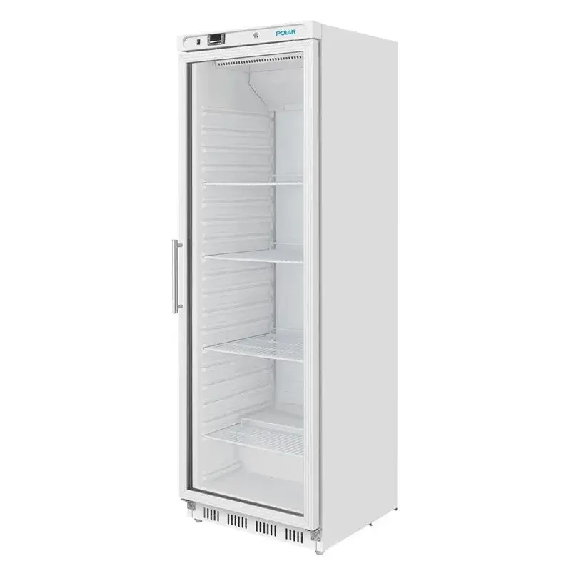 Polar C-Serie Lagerkühlschrank 400 Liter mit Glastür, weiß