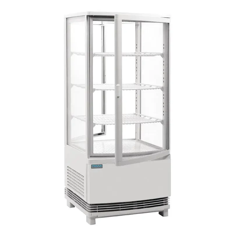 Polar C-Serie Tischkühlvitrine 86 Liter mit gebogener Tür, weiß