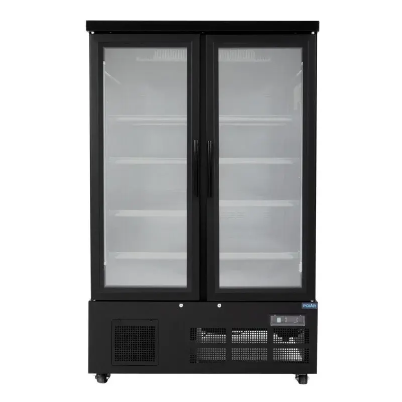 Polar G-Serie Gefrierschrank 744 Liter mit Glastür, 2-türig, schwarz