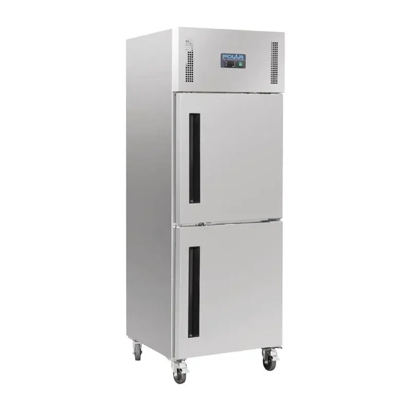 Polar Serie G Gefrierschrank Edelstahl mit 2 Türen 600L