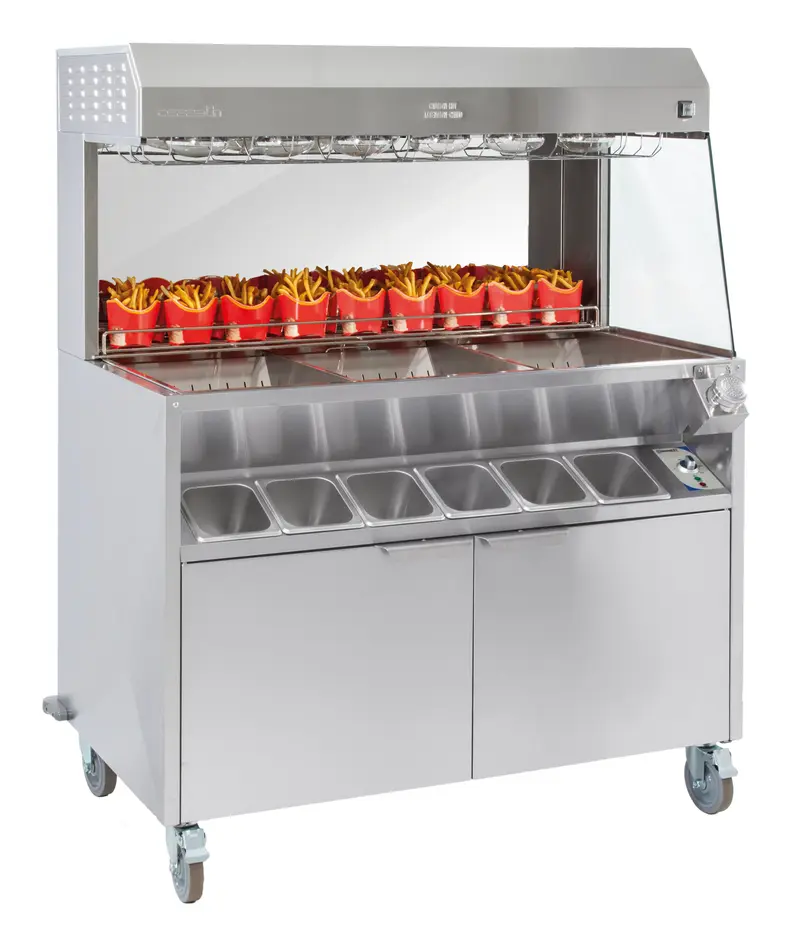 Pommes-Warmhaltestation doppelte Beheizung 1200