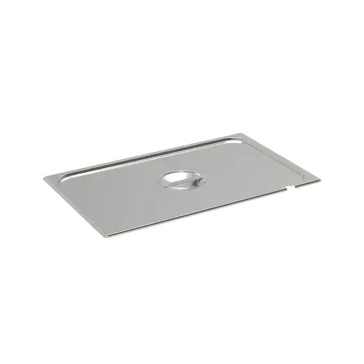 Rieber Edelstahl GN-Flachdeckel GN 1/1 mit Löffelaussparung und Griffmulde