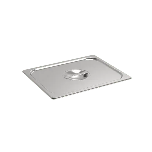 Rieber Edelstahl GN-Flachdeckel GN 1/2 Standard mit Griffmulde