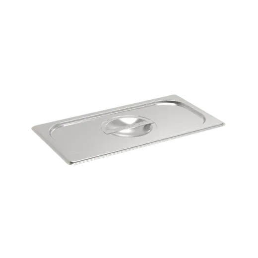 Rieber Edelstahl GN-Flachdeckel GN 1/3 Standard mit Griffmulde
