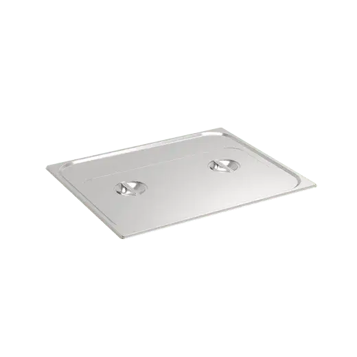 Rieber Edelstahl GN-Flachdeckel GN 2/1 Standard mit Griffmulde