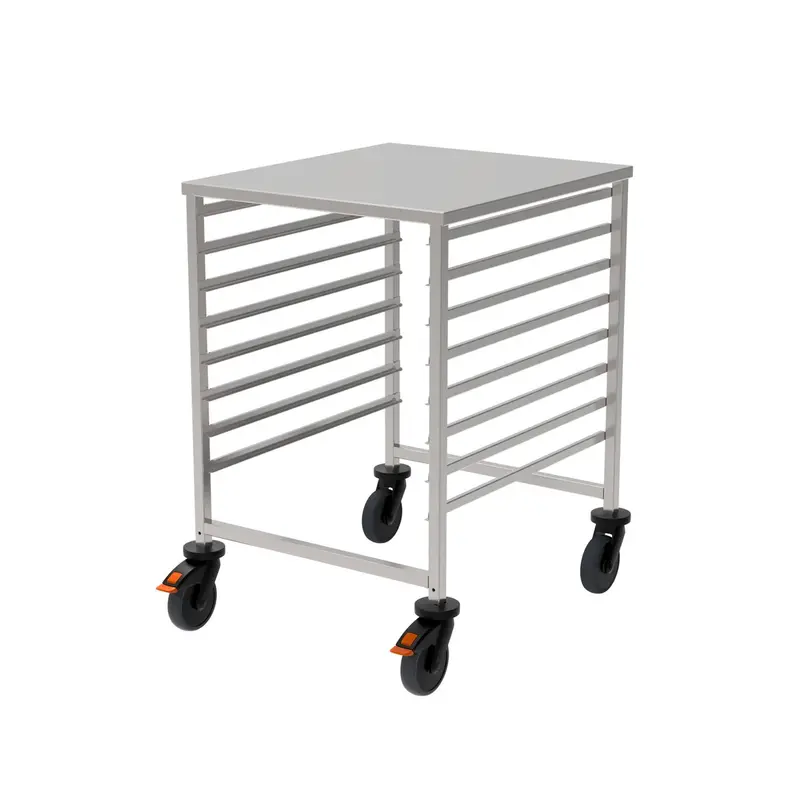 Rieber GN-Regalwagen 2/1 mit Abdeckung und einseitiger Sperre