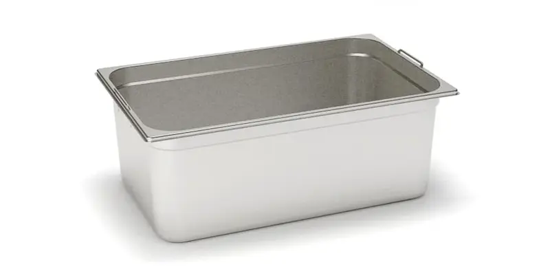 Rieber GNONE® Edelstahl GN-Behälter GN 1/2 mit versenkbaren Griffen - 200 mm, Inhalt