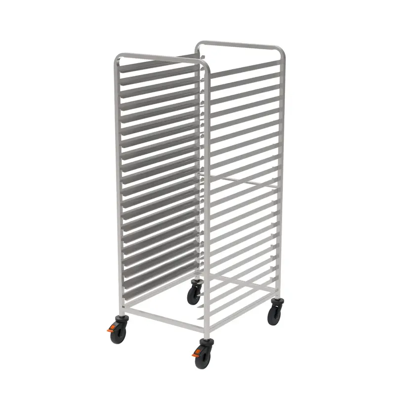 Rieber Regalwagen mit Abweiserrollen – Bäckernorm 800x600mm