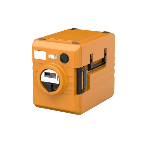 Rieber Thermobox thermoport® K 1000 umluftbeheizter Frontlader, orange, Inhalt