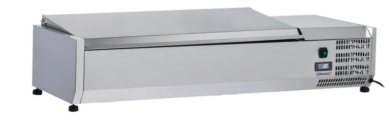 Saladette Tischgerät mit Deckel 3 x GN 1/3 + 1 GN 1/2