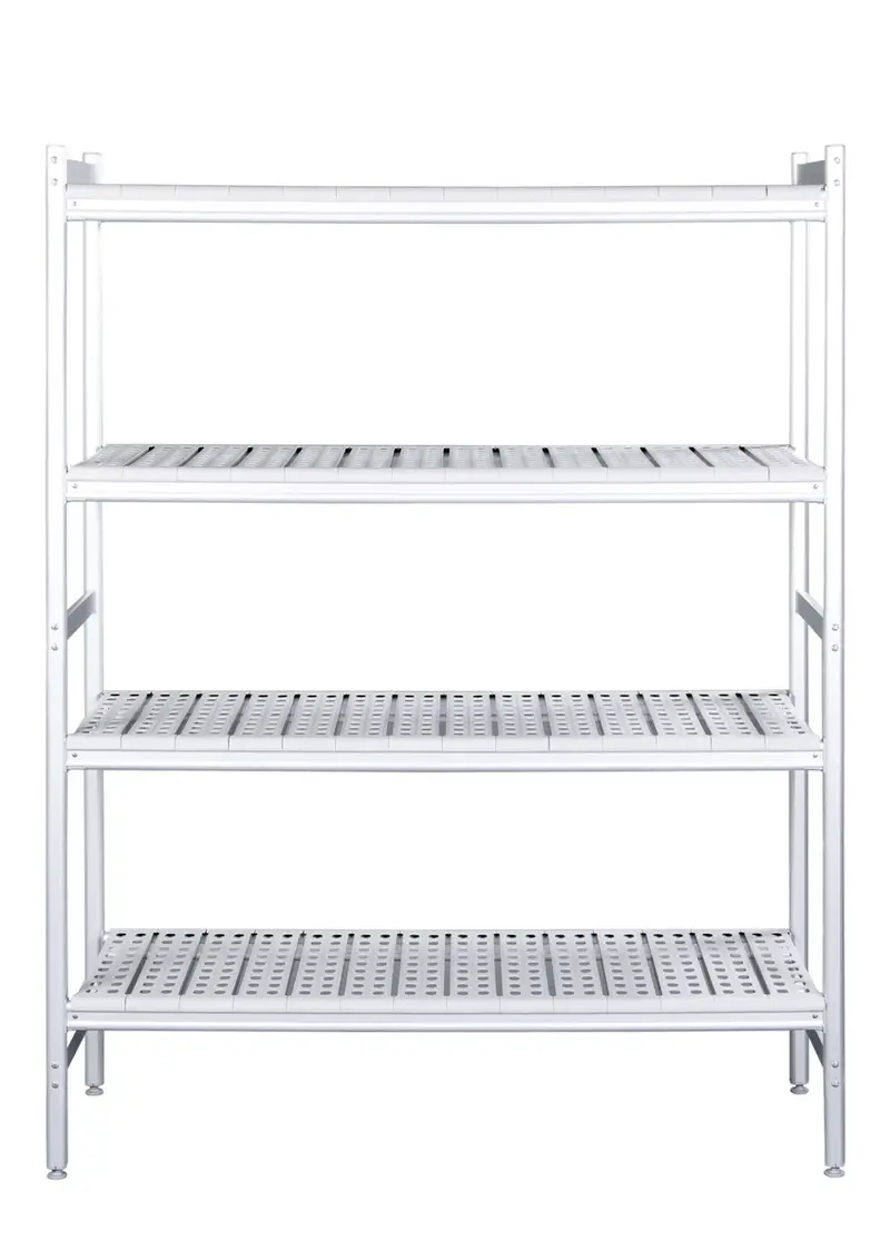SARO Alu- Regalboden mit Kunstoffrosten 373x1682mm