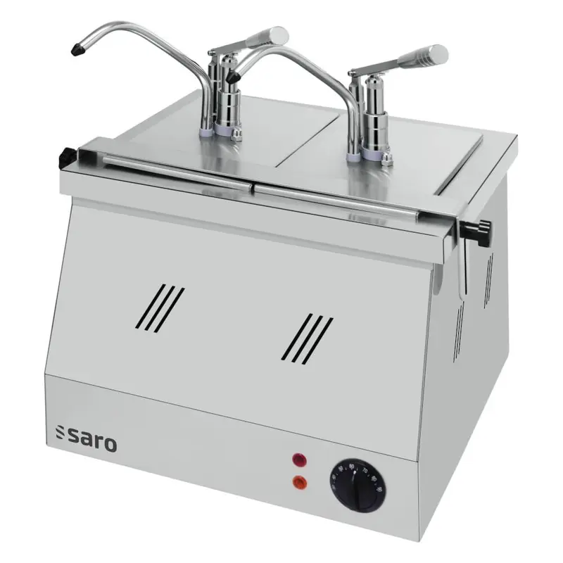 SARO Bainmarie BM-0214 – 2 × 4,5 l Saucenspender, beheizt