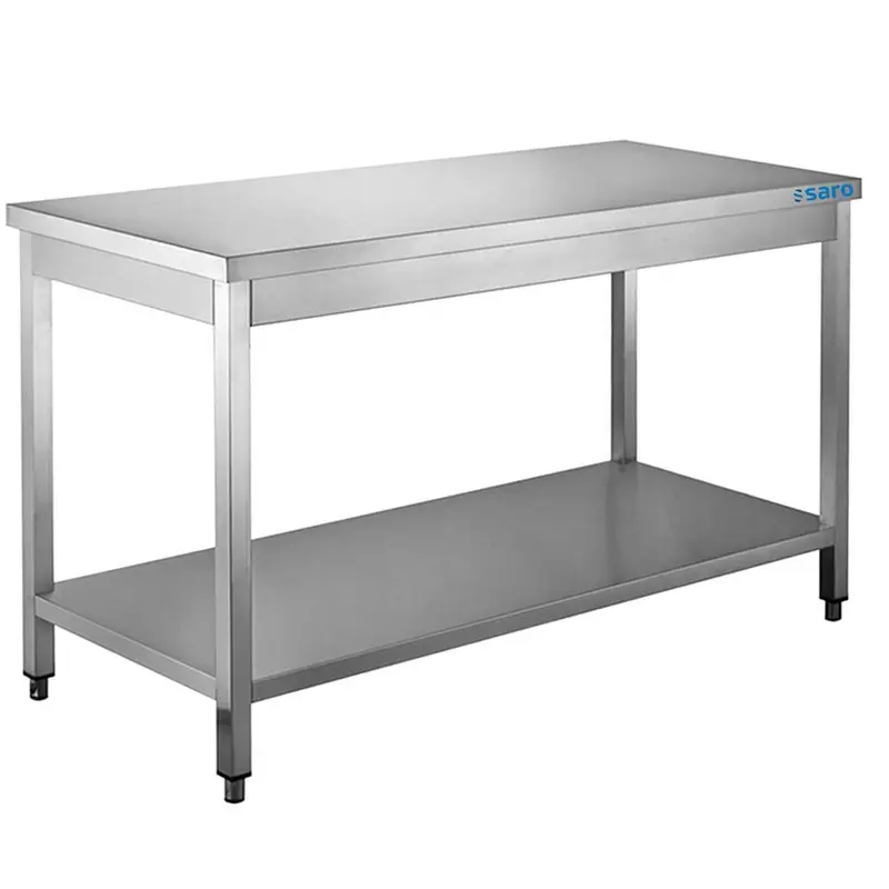 SARO Edelstahltisch, Unterblatt - B 1800 x T 700 mm