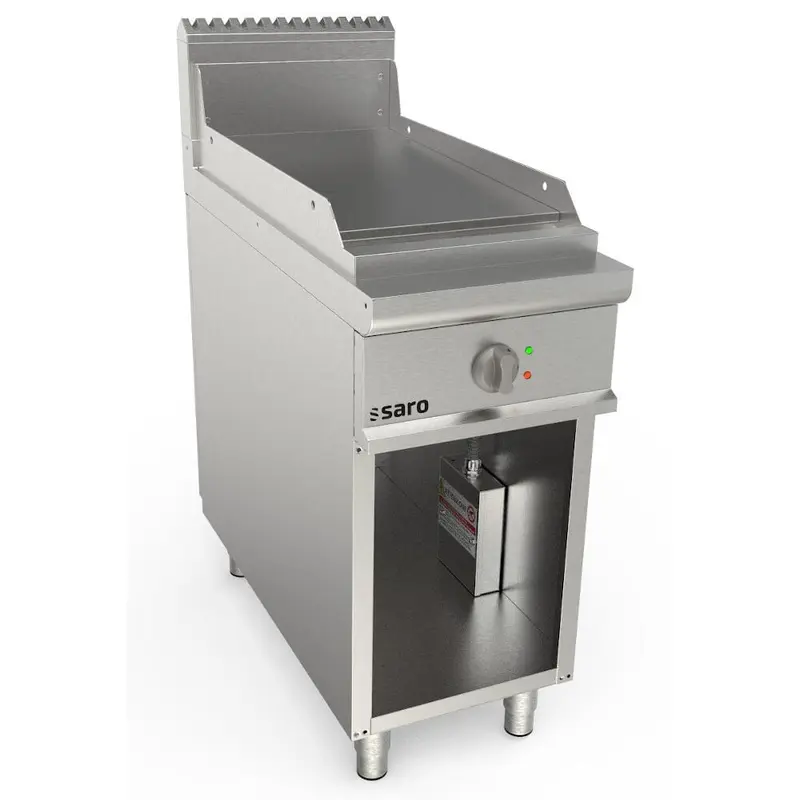 SARO Elektrogriddleplatte 400 mm breit Stand glatt Modell LQ / FTE2BAL