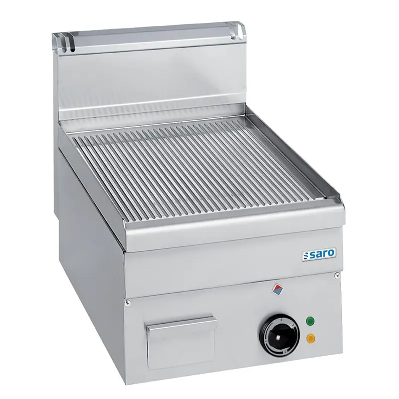 SARO Elektrogrillplatte, gerillt, Tischmodell EFT46R