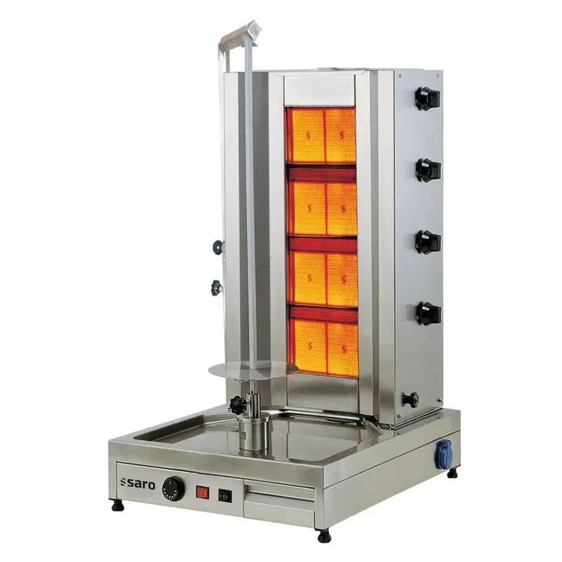 SARO Gas-Döner- / Gyrosgrill 4 Brenner Modell Tilla 4