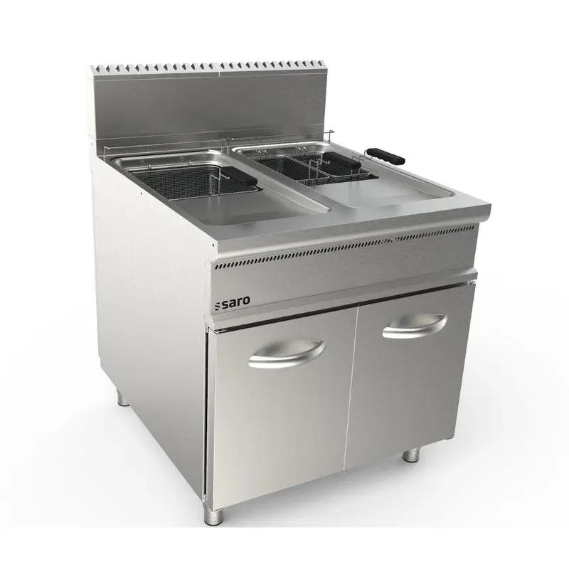 SARO Gasfritteuse 2 x 22 Liter Modell LQ / FLG2V22