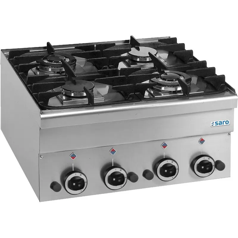 SARO Gasherd 4 Brenner Auftisch 600 Line Modell G4S6