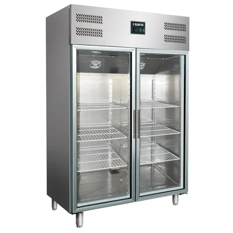 SARO Gewerbekühlschrank mit Glastüren - 2/1 GN, Modell GN 1200 TNG