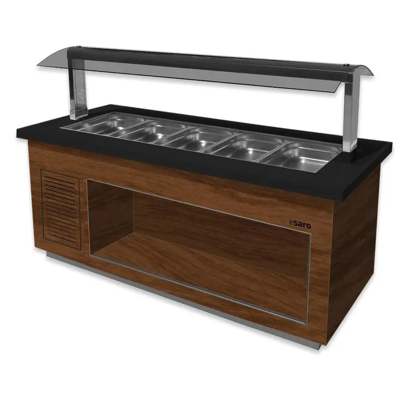 SARO Heißes Buffet Modell PREMIUM LINE SB-H230 Walnuss
