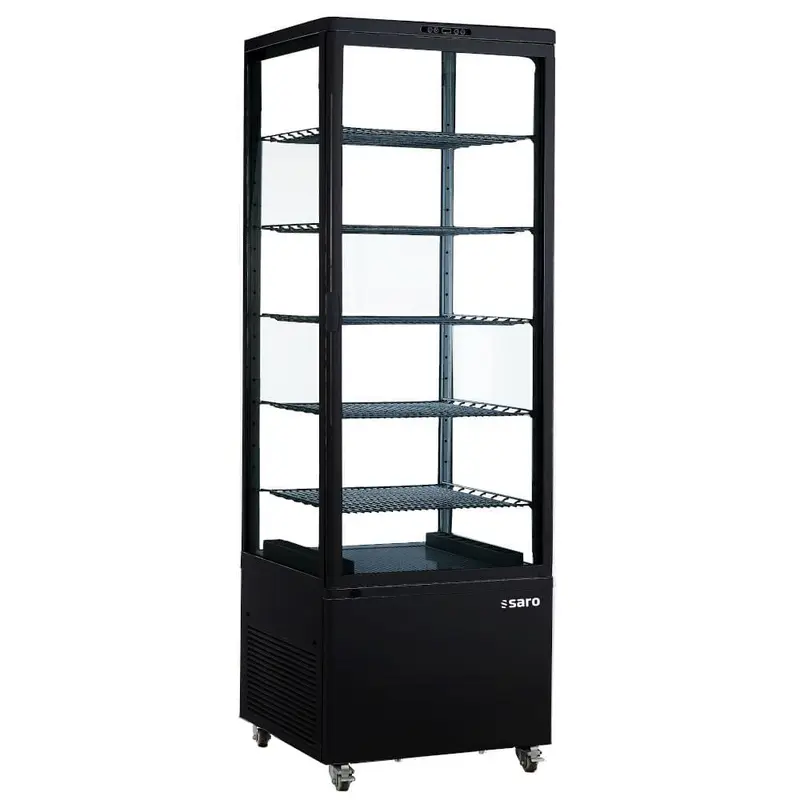 SARO Kühlvitrine, schwarz Modell LENN