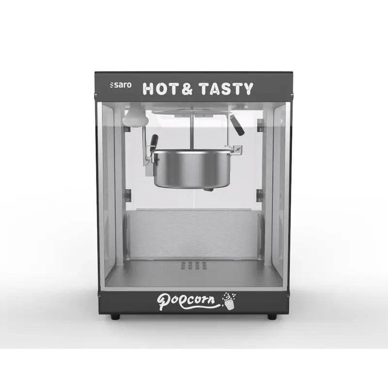 SARO Popcornmaschine JUGO – 25 Liter, LED, schwarz