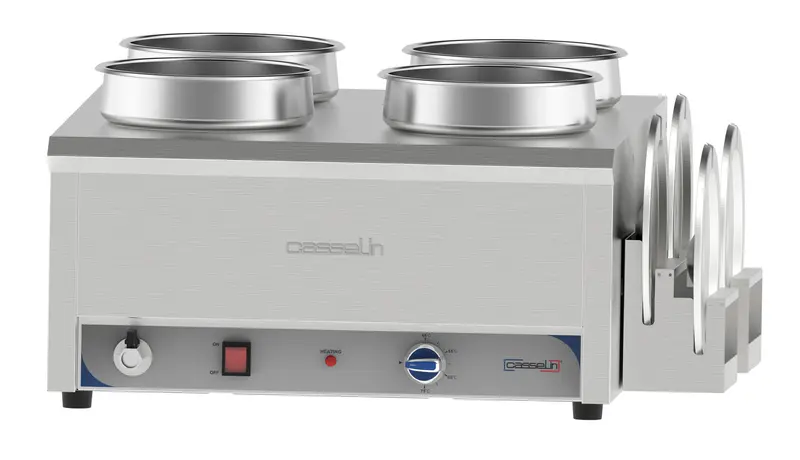 Saucen-Bain-Marie wasserbeheizt 4 x 7,5 L