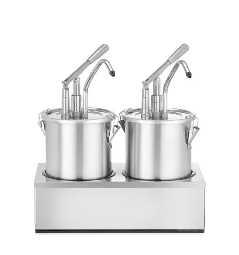 Saucenspender, Edelstahl, Zweier-Set, HENDI, 9L, 400x200x(H)440mm