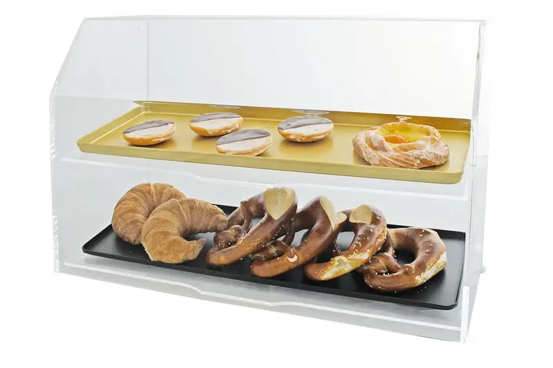 Schneider Acryl Thekenaufsteller / Vitrine für 1 Blech 200 x 600 mm, 410 mm Höhe