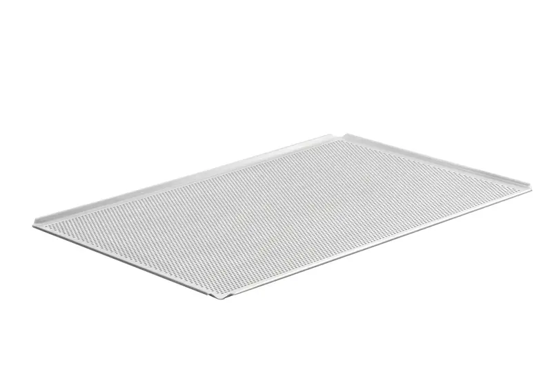 Schneider Alu-Backblech mit 3 mm Lochung 600 x 400 mm, 45° Ränder