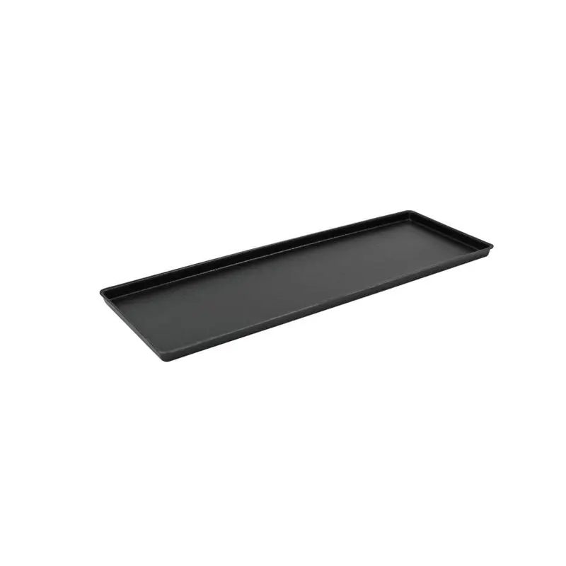 SCHNEIDER AUSSTELLBLECHE / THEKENBLECHE - ABS SCHWARZ GENARBT
