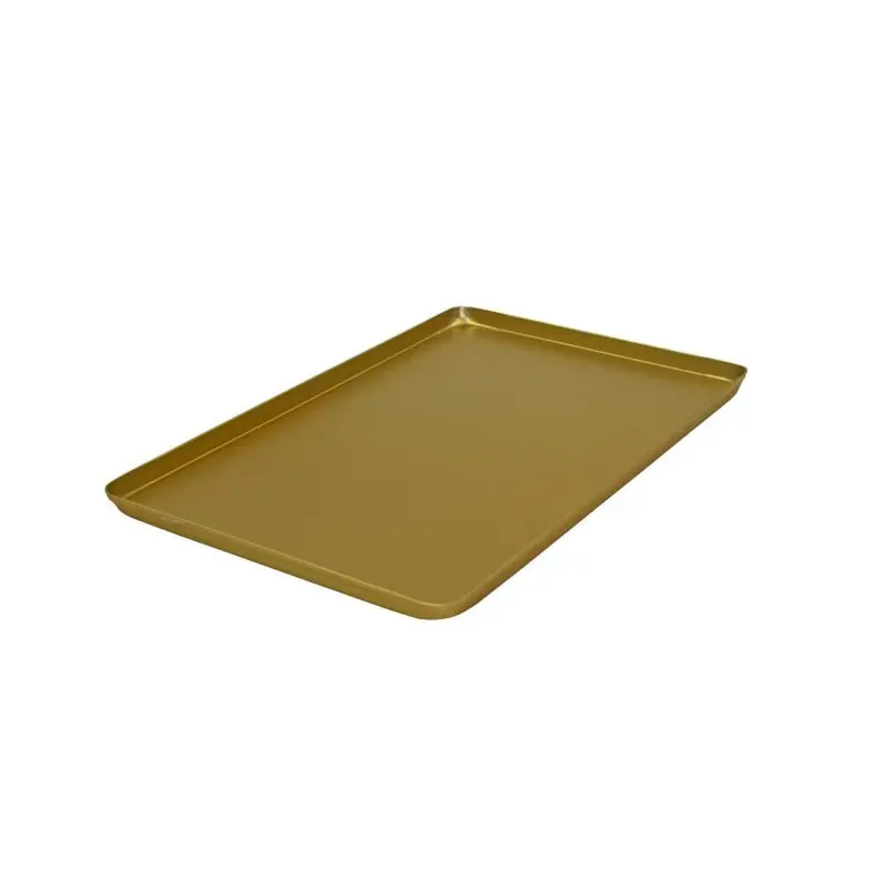 SCHNEIDER AUSSTELLBLECHE / THEKENBLECHE - ALU "GOLD" GEBEIZT / ELOXIERT