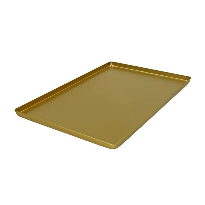 SCHNEIDER AUSSTELLBLECHE / THEKENBLECHE - ALU "GOLD" GEBEIZT / ELOXIERT